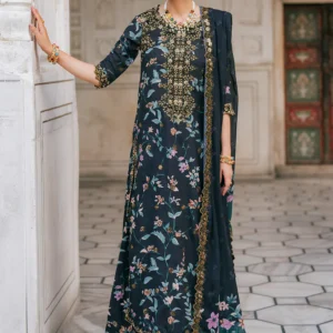 Embroidered Raw Silk