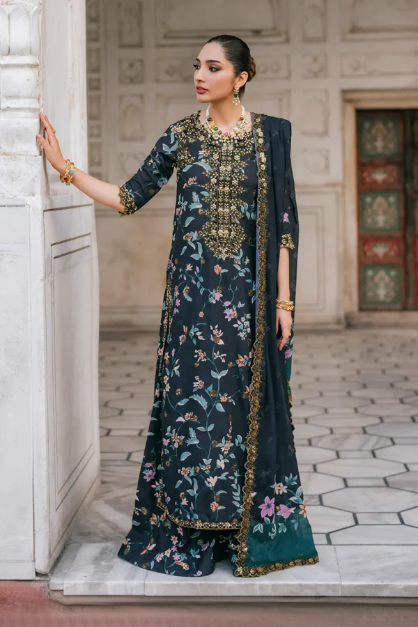 Embroidered Raw Silk