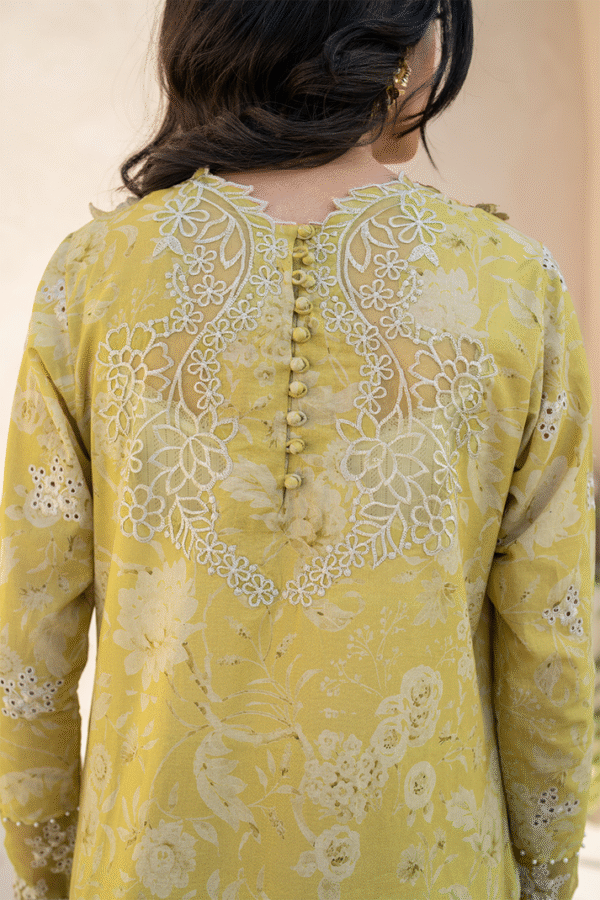 Yellow Digital Printed Lawn - Image 2